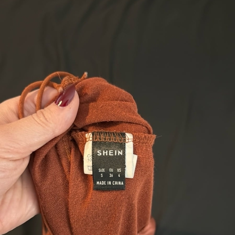 New SHEIN Satin Rose/Copper Shapewear Bodysuit - Picture 4 of 4